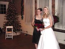 Stephanie and sister maid of honor, Allison Wegg